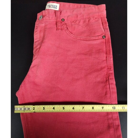 Hilfiger Denim Women's Red Straight Leg Jeans Size 30x32 SKU 2327 - Picture 6 of 7